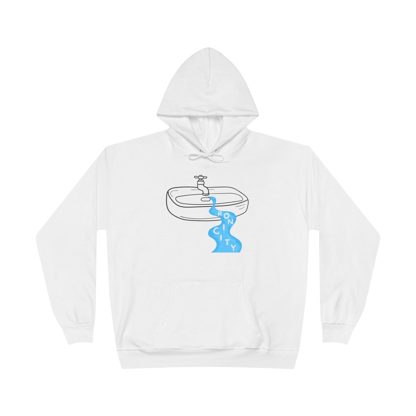 Pullover Hoodie SINK-ronicity Kitchen Sink Puzzle Design