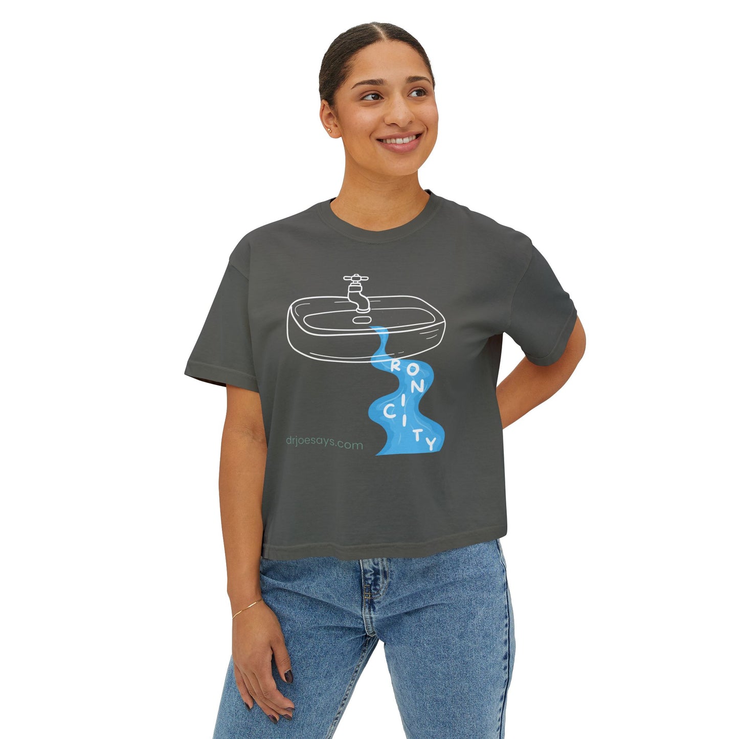 SINK - RONICITY  - Women's Box Tee Inspired By Dr Joe