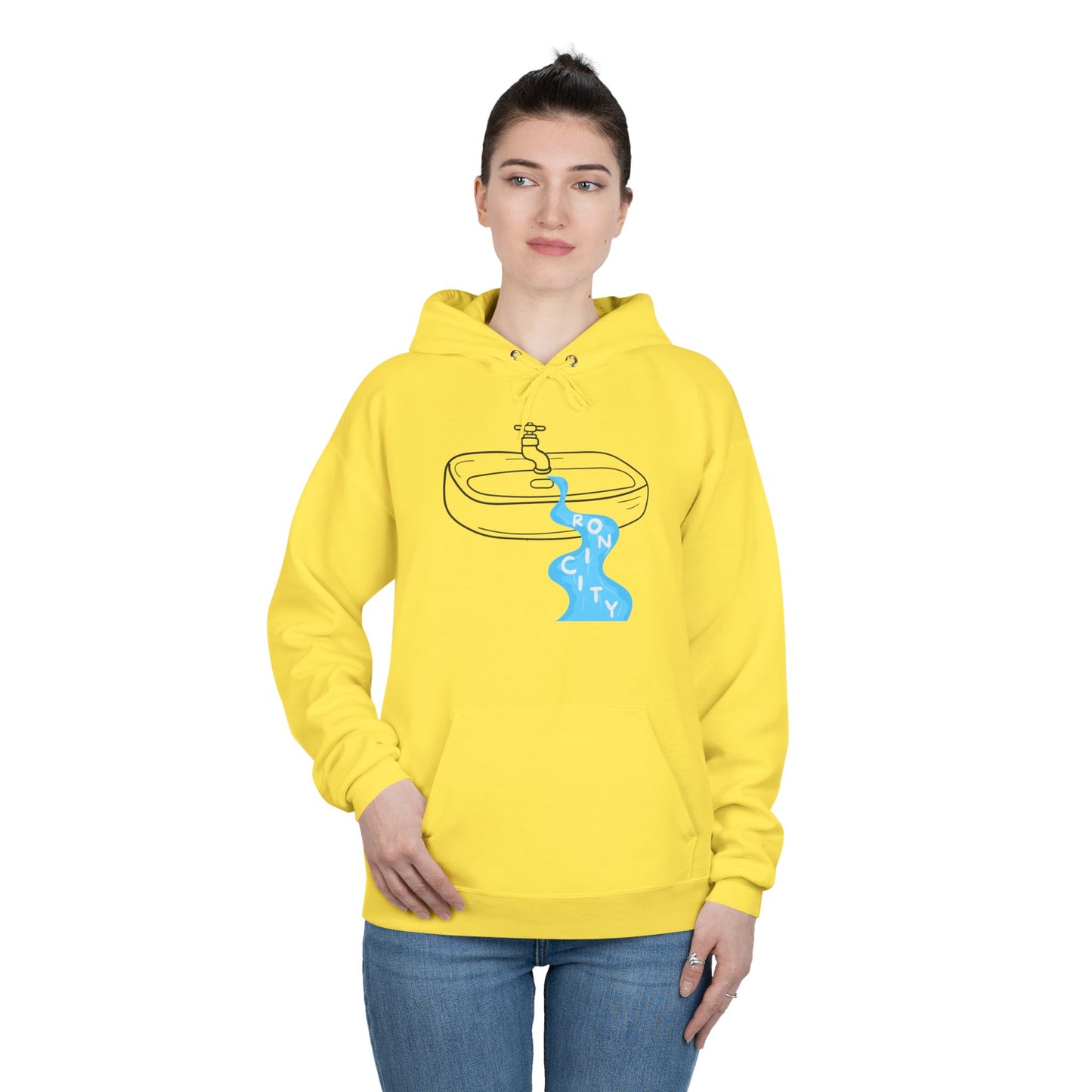 Pullover Hoodie SINK-ronicity Kitchen Sink Puzzle Design