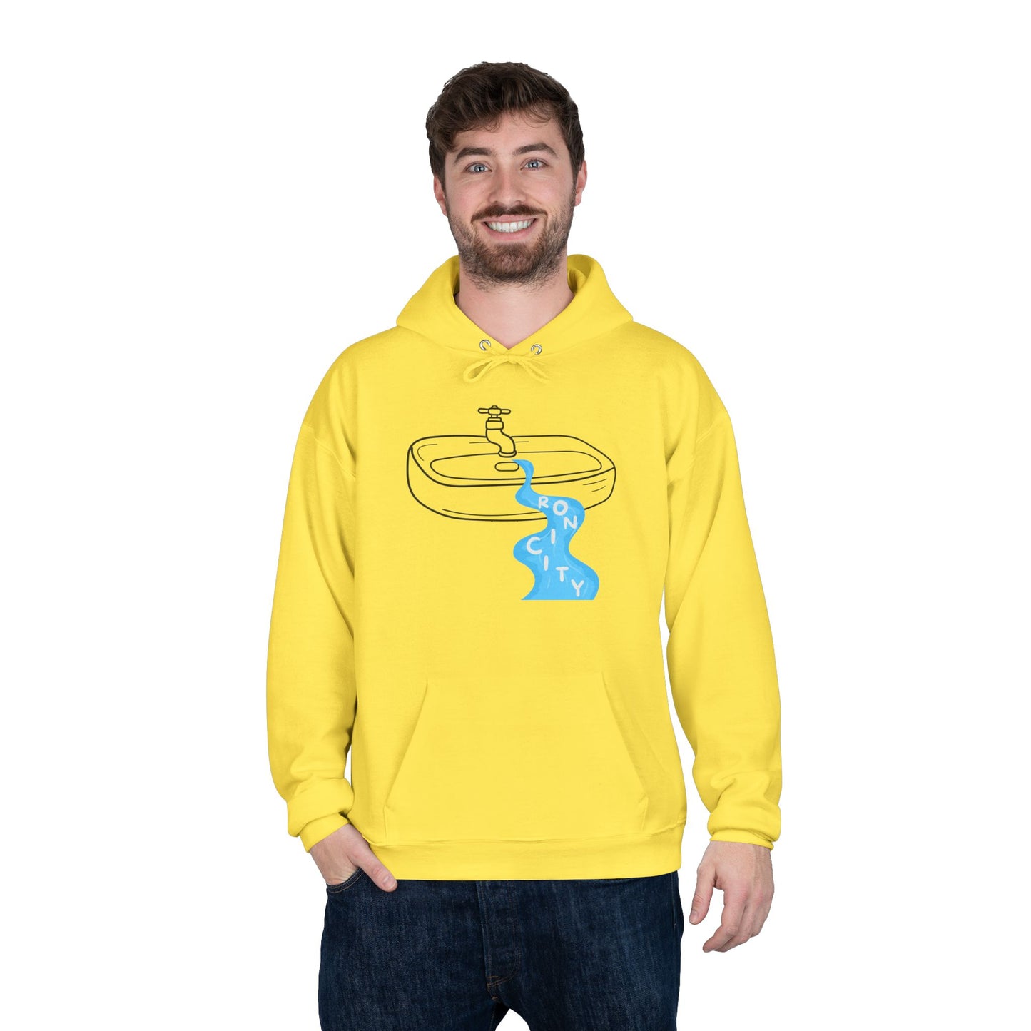 Pullover Hoodie SINK-ronicity Kitchen Sink Puzzle Design