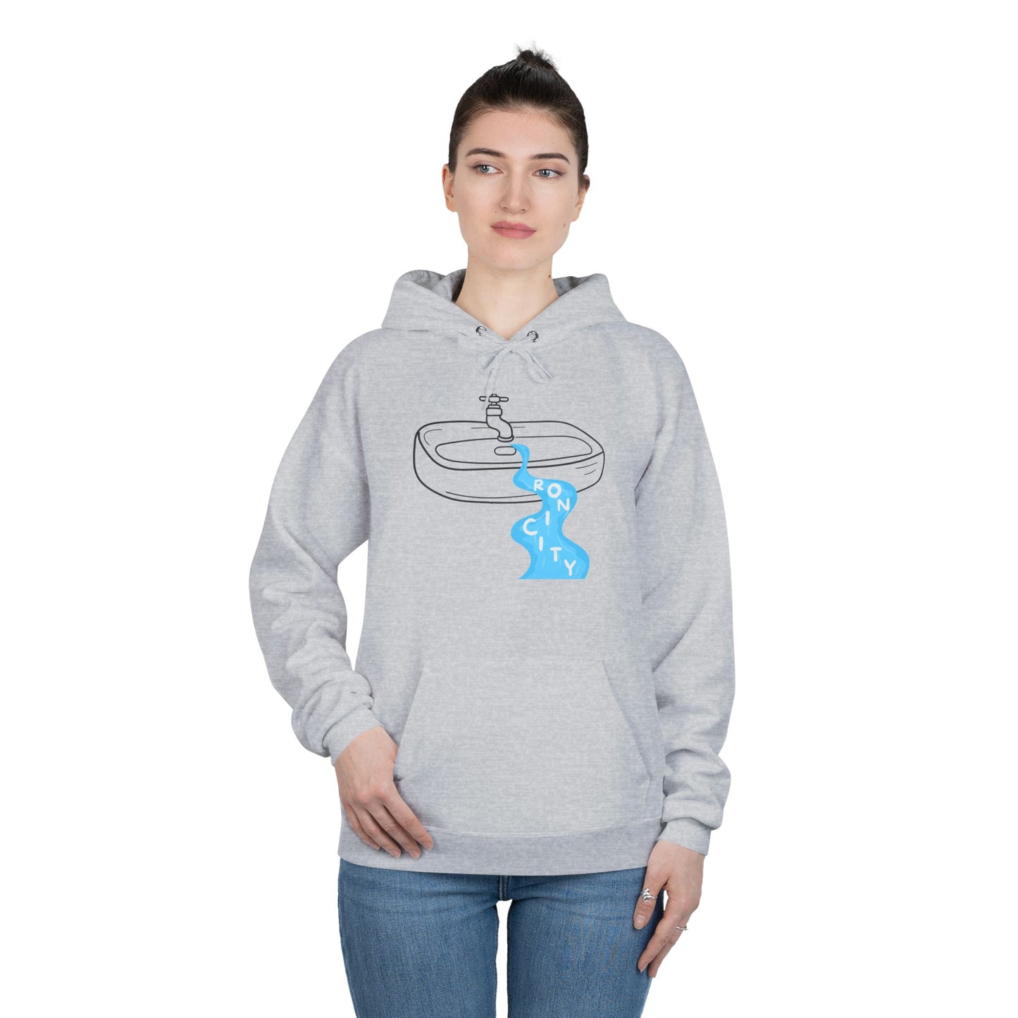 Pullover Hoodie SINK-ronicity Kitchen Sink Puzzle Design